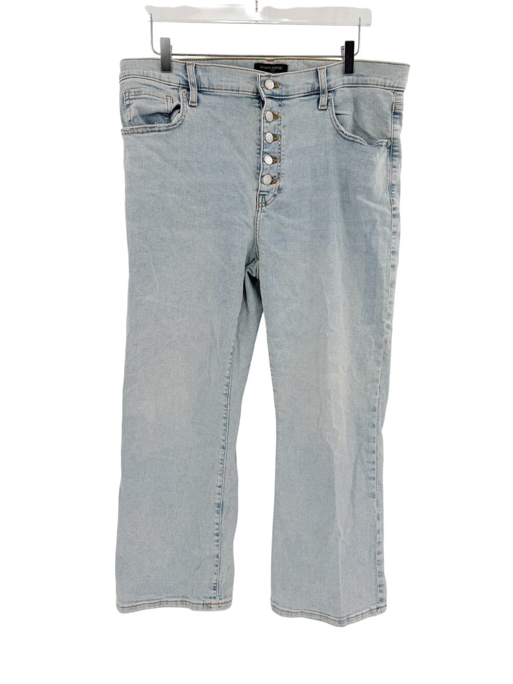 BANANA REPUBLIC Cropped Bootcut Pants Light Wash Size 33 / 16